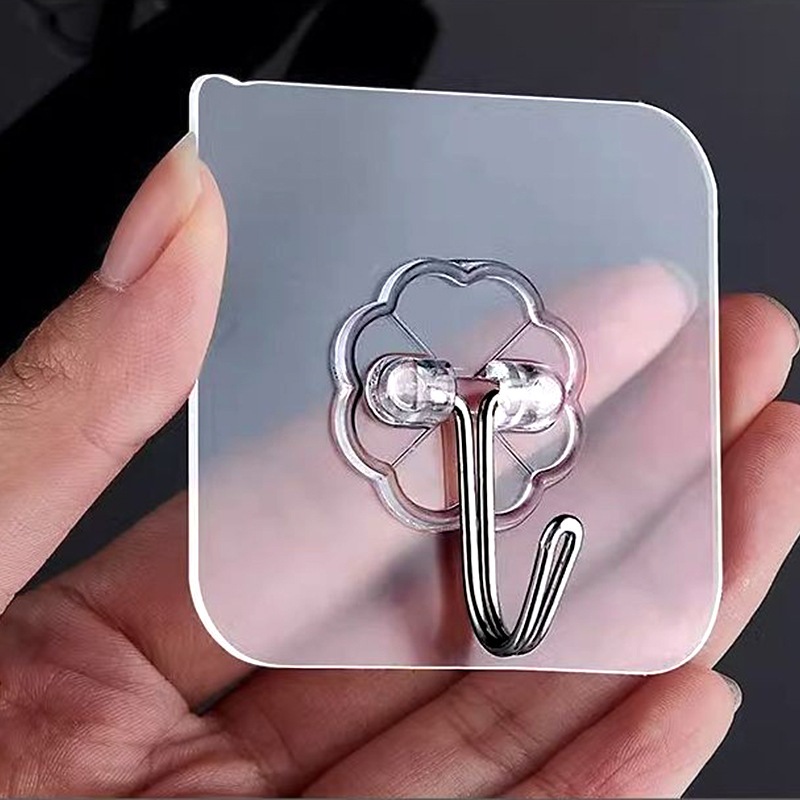 Set 10 móc treo đồ gắn tường đa năng tiện lợi - Kem Shop K36