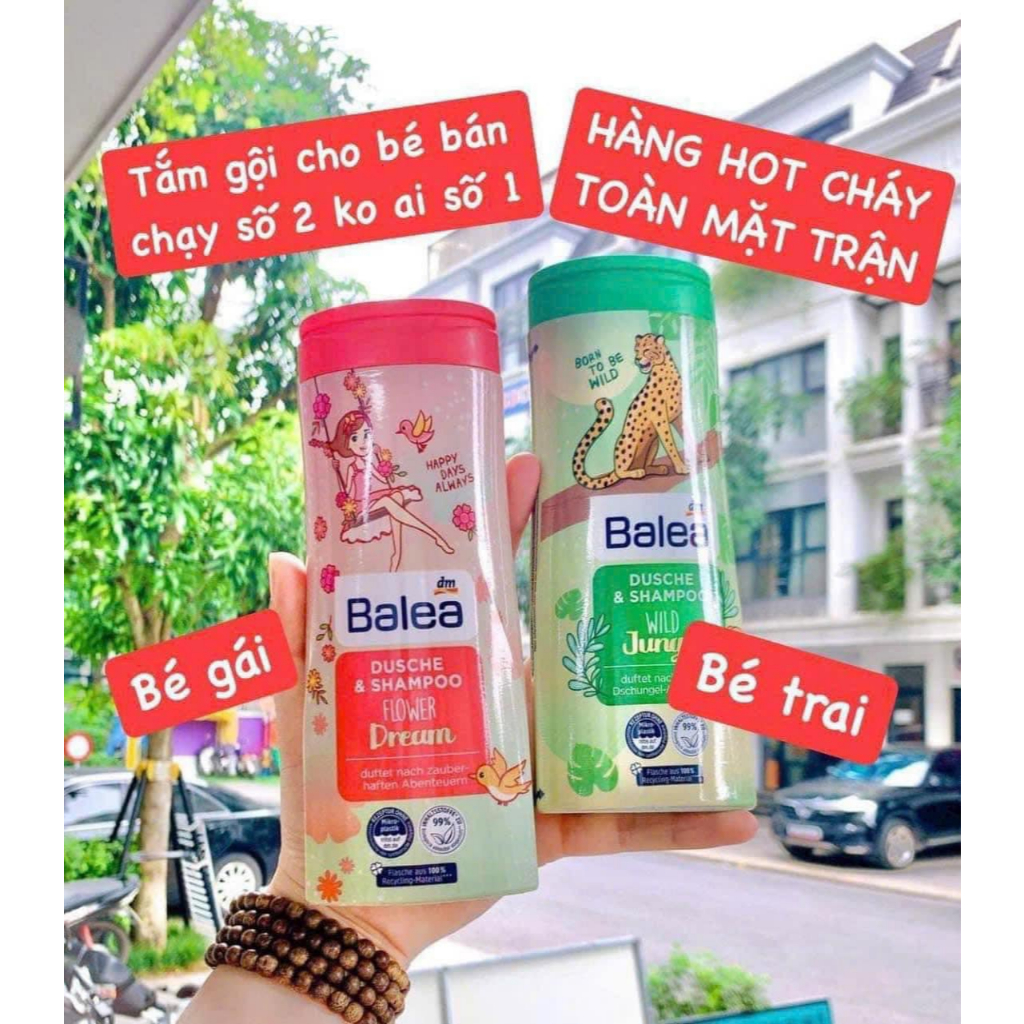 Balea Sữa tắm, dầu gội cho trẻ em –Cho bé từ 1 Tuổi- Nội địa Đức.Tibongstore