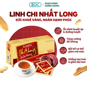 Trà Thảo Dược Linh Chi Nhất Long - Hỗ Trợ Ổn Định Huyết Áp, Giảm Tiểu Đường, Men Gan Cao, Mỡ Máu, Ngủ Ngon