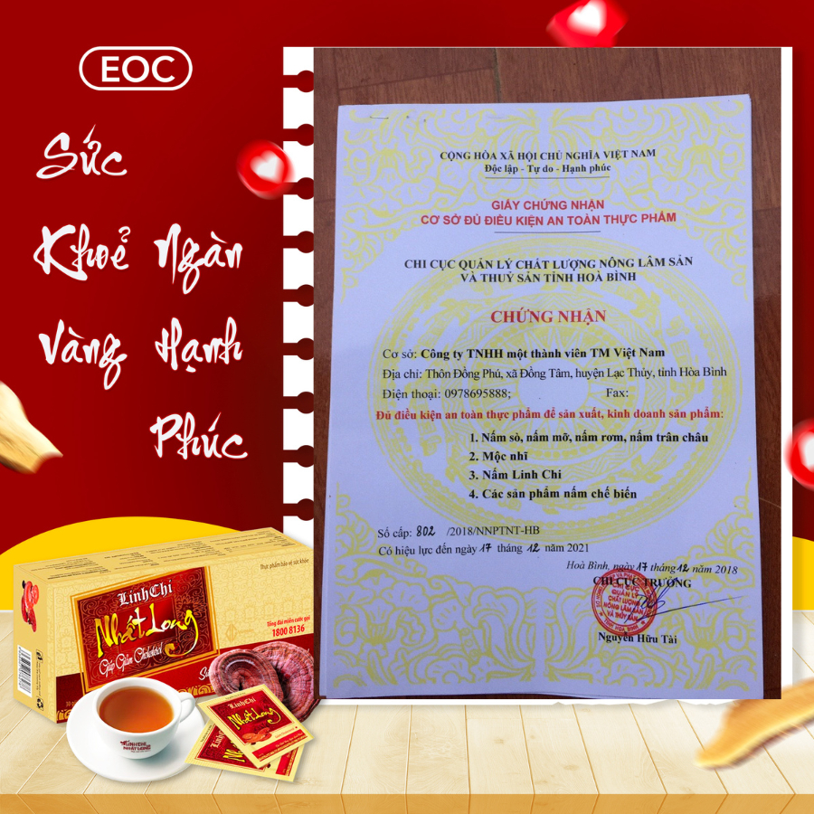 Trà Thảo Dược Linh Chi Nhất Long  - Hỗ Trợ Ổn Định Huyết Áp, Giảm Tiểu Đường, Men Gan Cao, Mỡ Máu, Ngủ Ngon