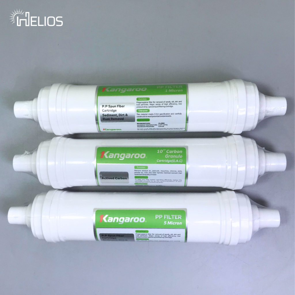 Ảnh Bộ lõi lọc nước 123 Kangaroo đúc liền (Lõi HK)  dùng cho KG10A4VTU; KG100HK; KG100ES; KG100HI; KG10A4 4