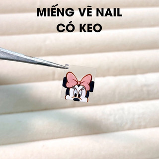 Miếng vẽ hoạt hình có lớp keo - kích thước 8x10cm