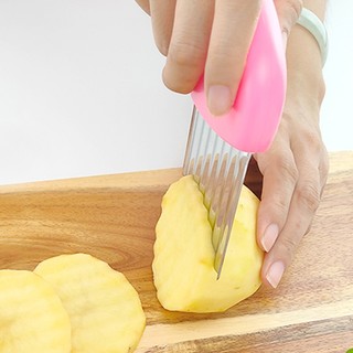 Dao Cầm Tay Nhà Bếp Cắt - Gọt Khoai Tây - Thái Cắt Củ - Quả Kiểu Sóng