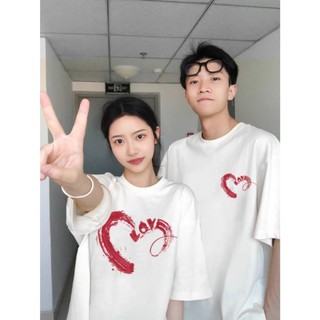Áo thun cặp cho nam nữ form rộng chất cotton mỏng nhẹ Áo phông unisex trắng đen couple form rộng tay ngắn cổ tròn [A165]
