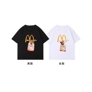 Set Đồ Đôi nam nữ mc donald với người yêu mùa hè thun phông tay lỡ nam nữ form rộng Local Brand tay lỡ unisex [A182]