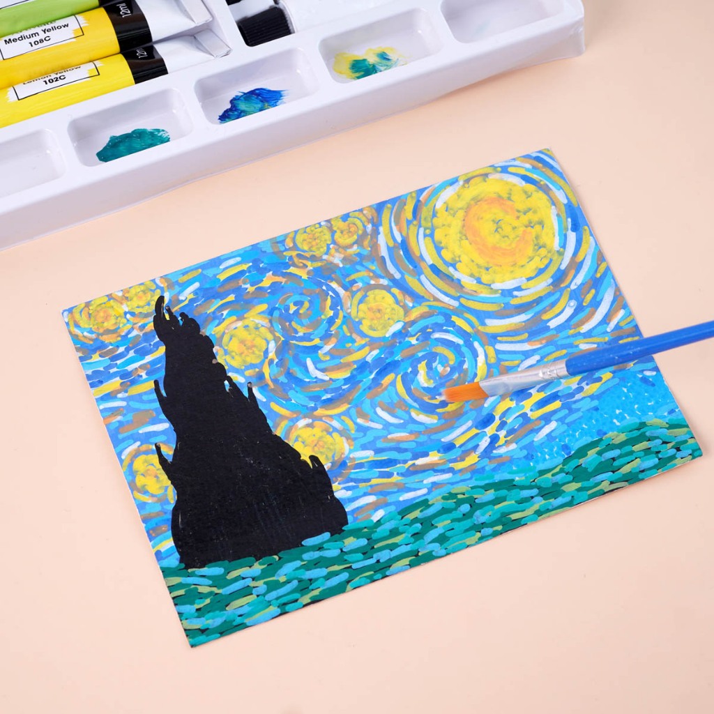 [Tặng Khay Vẽ] Màu Nước Acrylic Tuýp 12ml Classmate Màu Gouache 24 Màu Chất Mịn Dễ Tán, Độ Che Phủ Cao, Vẽ Đa Chất Liệu