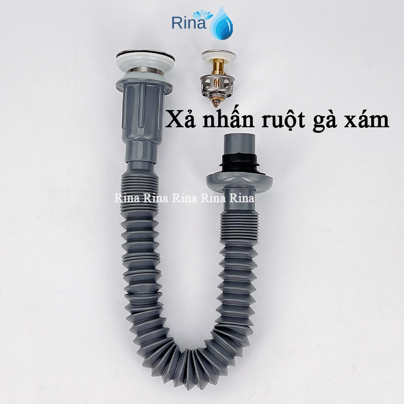 Bộ xả Lavabo ruột gà co giản CAO CẤP dùng được cho tất cả loại bồn rửa ...