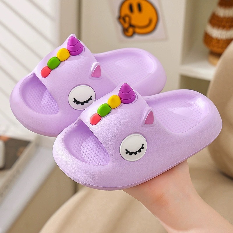 Dép bánh mì cho bé trai bé gái hình ngựa Pony - Uni siêu dễ thương mềm êm chân bé