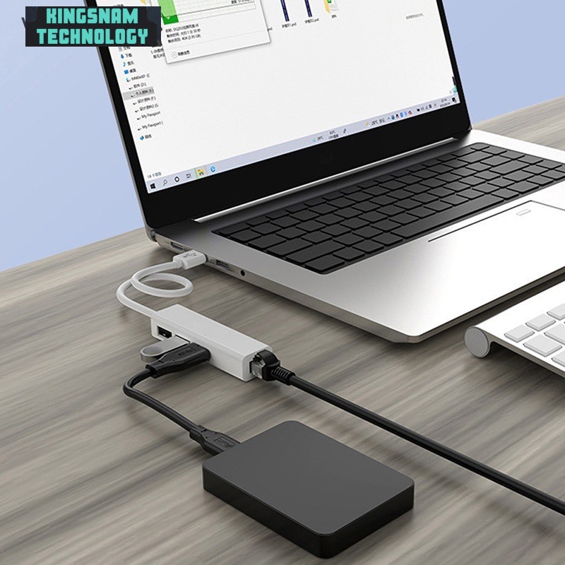 Bộ Chuyển Đổi USB Sang Ethernet Lan Cho Laptop PC Hub Type C to LAN và ...