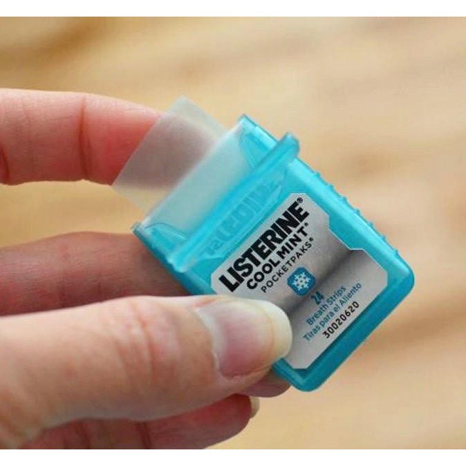 Ngậm/Xịt thơm miệng Listerine có ( Tách lẻ ) hàng Mỹ