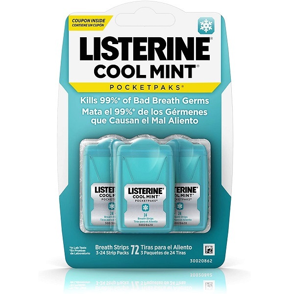 Ngậm/Xịt thơm miệng Listerine có ( Tách lẻ ) hàng Mỹ