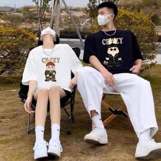 Áo Thun Đôi Nam Nữ Mặc Cùng Người Yêu, Cặp Áo Phông Đôi Chất Liệu Prenium Cotton 100% Thỏ Crazy form rộng Unisex [A006]