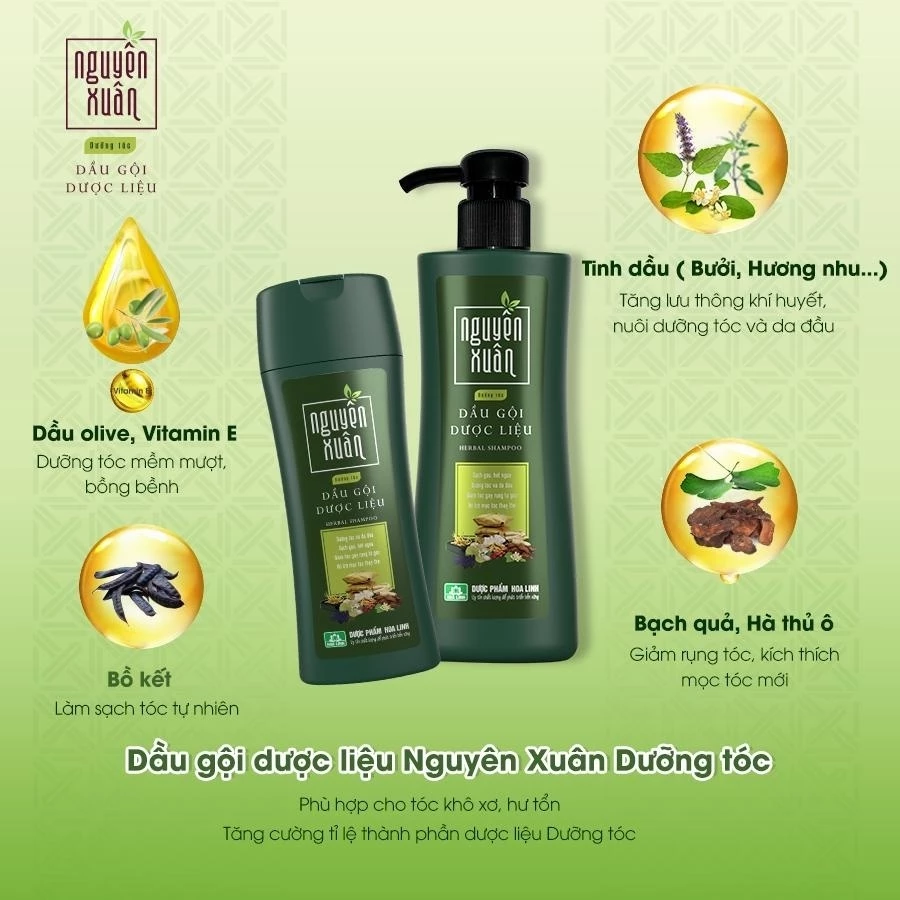 Dầu gội dược liệu Nguyên Xuân