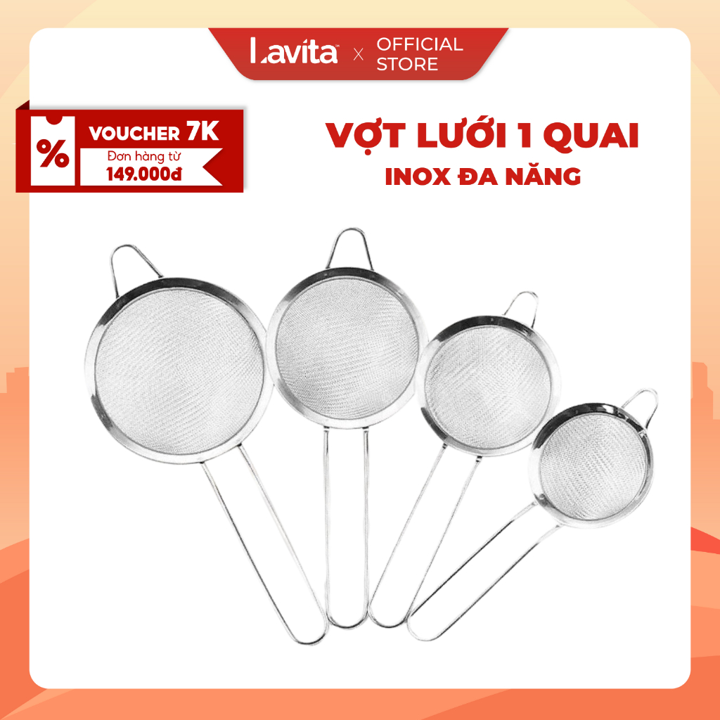 VỢT LƯỚI INOX TRÒN 1 QUAI | Shopee Việt Nam