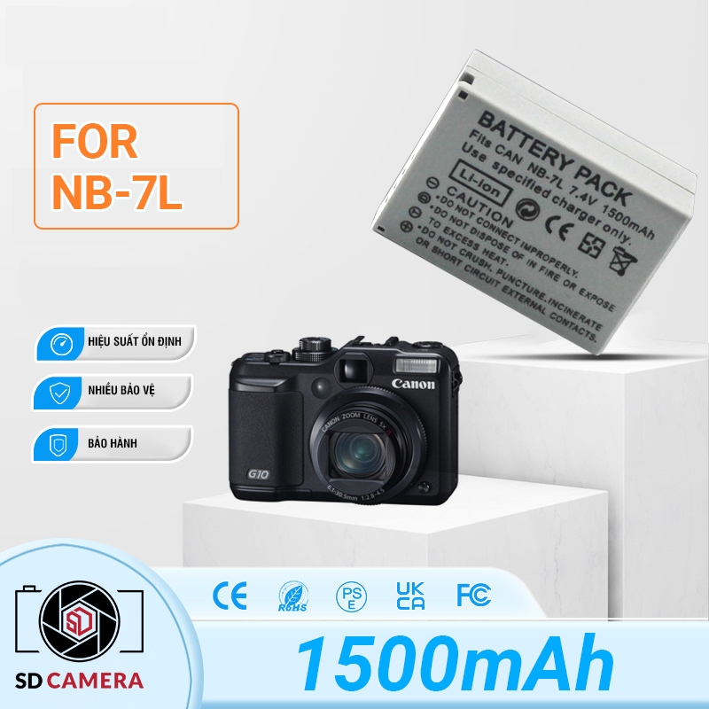 PATONA 3in1 Caricatore 12/24V Per NB-7L Batteria Caricabatteria NB7L Compatibile Con Canon PowerShot G10, G11, G12, SX30 IS - Foto 6
