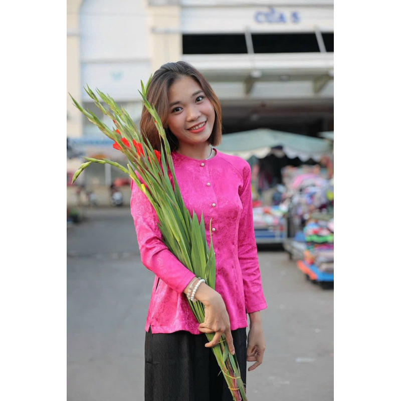 Bộ áo bà ba vải gấm cao cấp nhiều màu 🌸🌸