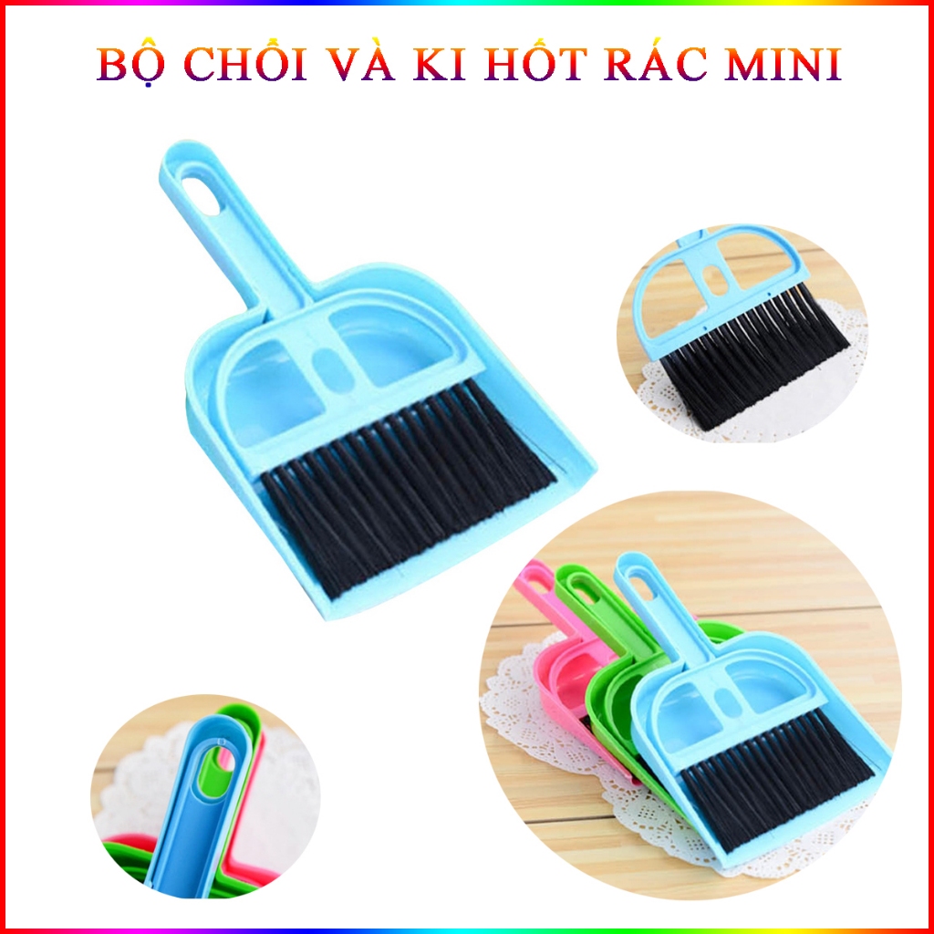 Bộ Chổi Quét Và Ki Hốt Rác Mini Tiện Dụng | Shopee Việt Nam