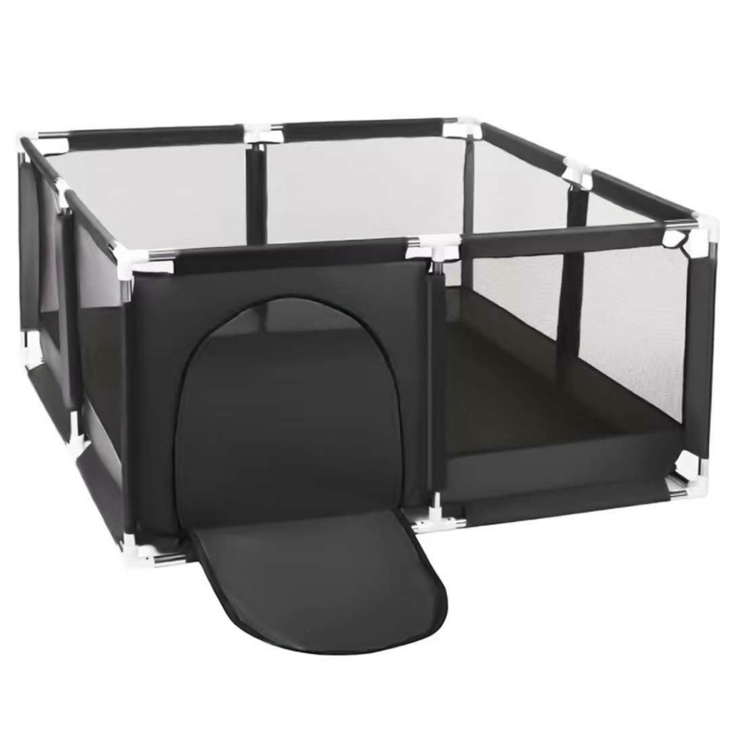 Quây bóng quây đồ chơi hình vuông 1m2x1m2 có rổ bóng, quây nhà bóng cho bé