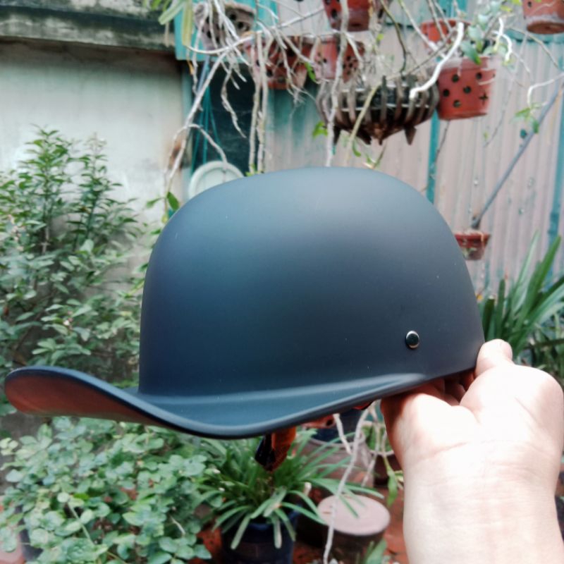 NÓN BẢO HIỂM HÓT BOY ĐEN TRƠN NHÁM PHONG CÁCH HÍP HOP DÀNH CHO GIỚI TRẺ ...