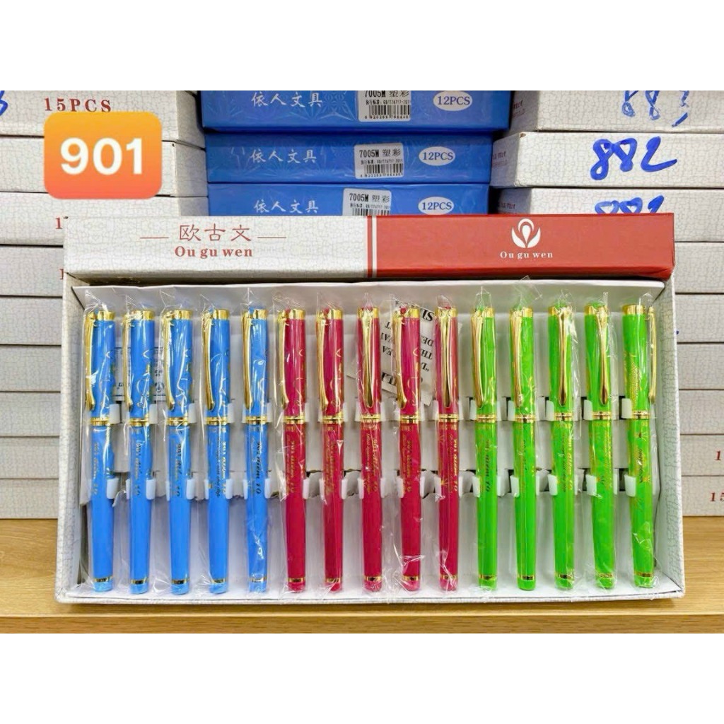 Hộp 15 bút mực - Viết thanh đậm - Bút máy luyện chữ
