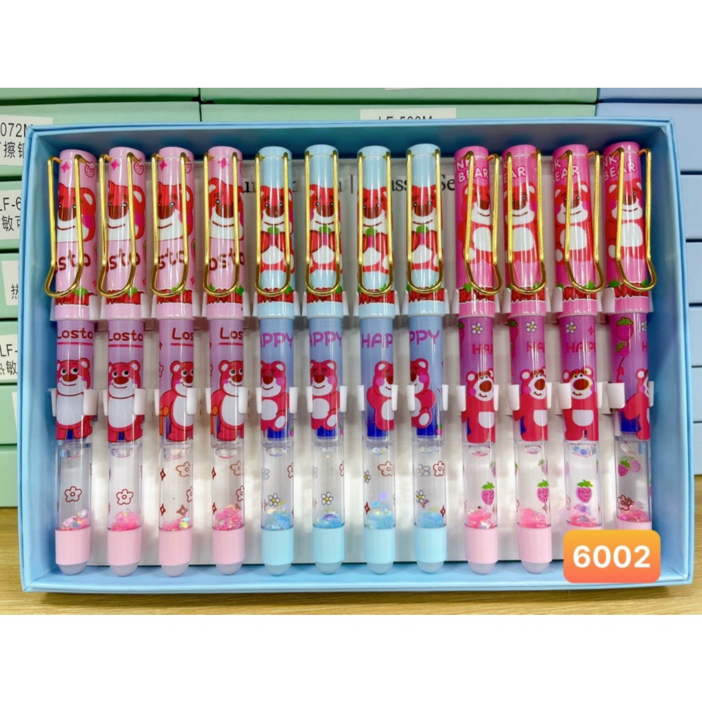 Hộp 12 cây bút máy bấm tẩy được