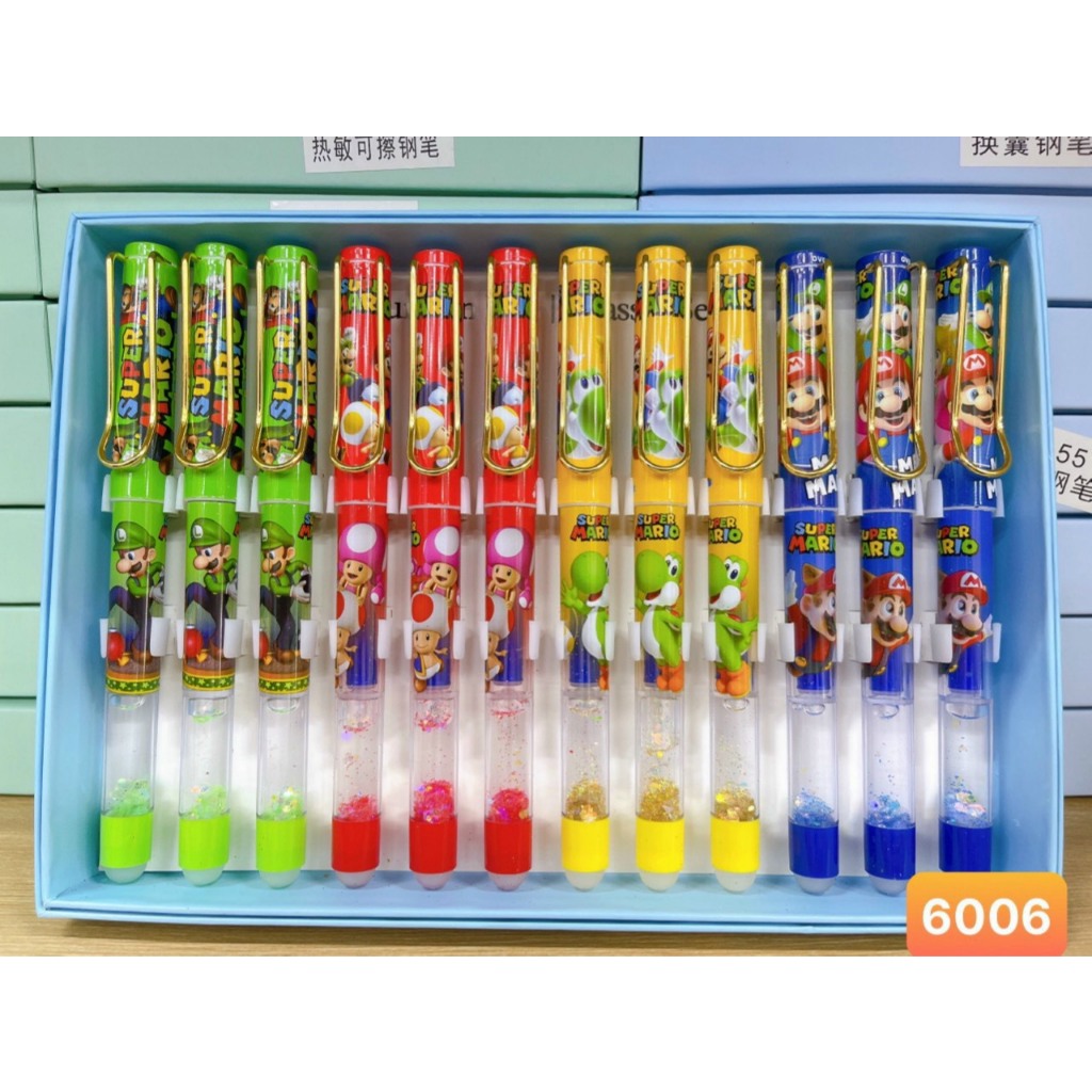 Hộp 12 cây bút máy bấm tẩy được