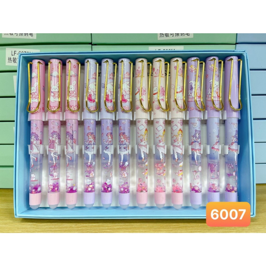Hộp 12 cây bút máy bấm tẩy được