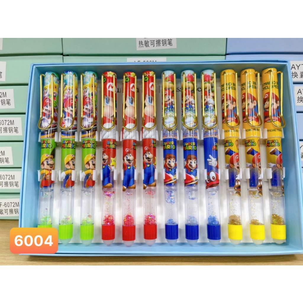 Hộp 12 cây bút máy bấm tẩy được