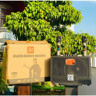 Loa Xách Tay Karaoke JBZ J5 - Loa Bass 20cm Kèm 2 Micro - Đầy Đủ Cổng Kết Nối - Bảo Hành 12 Tháng