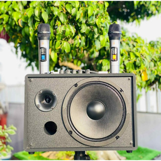 Loa Xách Tay Karaoke JBZ J5 - Loa Bass 20cm Kèm 2 Micro - Đầy Đủ Cổng Kết Nối - Bảo Hành 12 Tháng