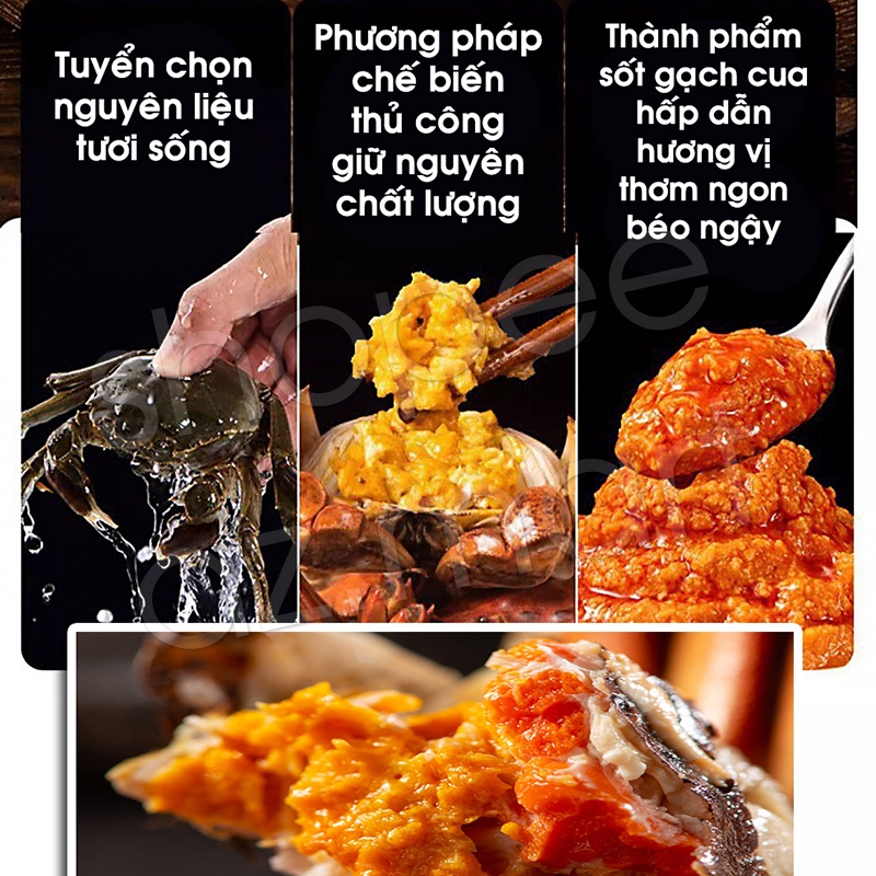 Sốt Gạch Cua Sốt Cua Lông Ăn Liền Chấm Lẩu Rắc Cơm Trộn Mì