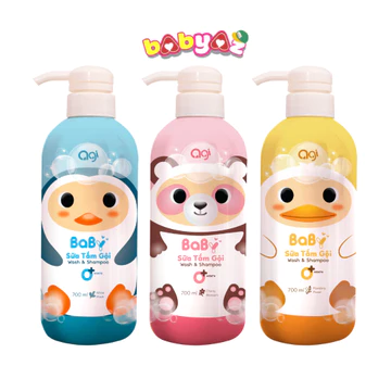 Sữa Tắm Gội Cho Bé Agi Chai 200ml 500ml Sữa Tắm toàn thân Cho Bé Sơ Sinh Và Trẻ Em