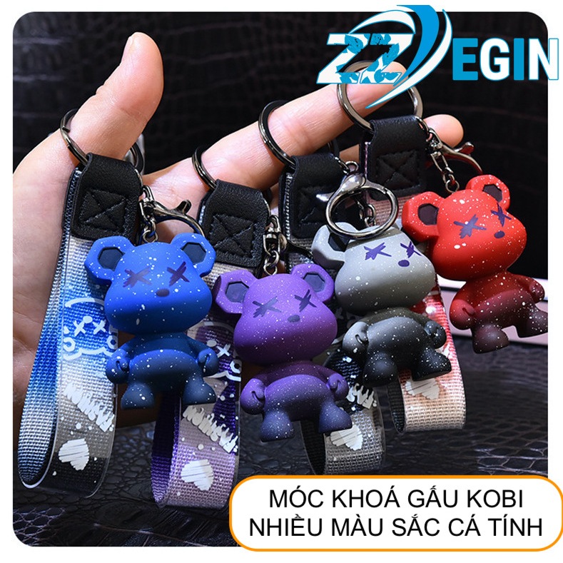 Móc Chìa Khoá Gấu KOBI Hot Trend Hàn Quốc Treo Balo, Túi Xách, Móc Chìa Khoá Xe Máy, Ô Tô Cực Ngầu Và Siêu Kute