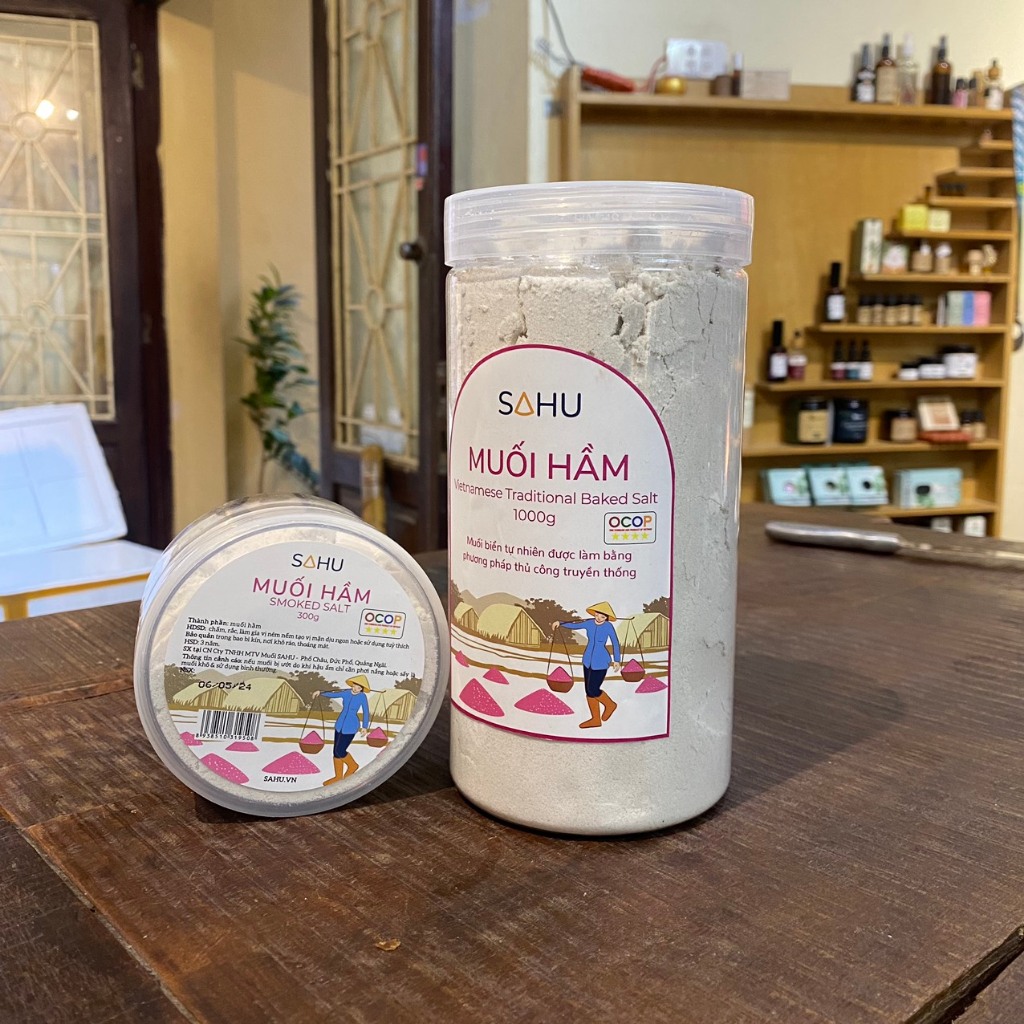 MUỐI HẦM SAHU 1KG SAHU - SMOKED SALT- Muối biển tự nhiên - Làm theo ...