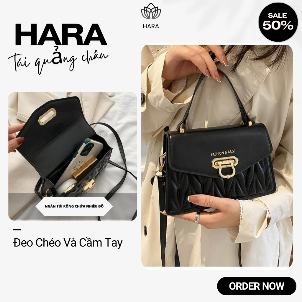 Túi Xách Nữ Đeo Chéo Móc Khóa Gập Thời Trang Quảng Châu Cao Cấp