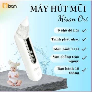 máy hút mũi điện cho bé Misan Ori 9 cấp độ hút có nhạc vui nhộn bảo hành 18 tháng, dụng cụ hút mũi điện cho cho bé