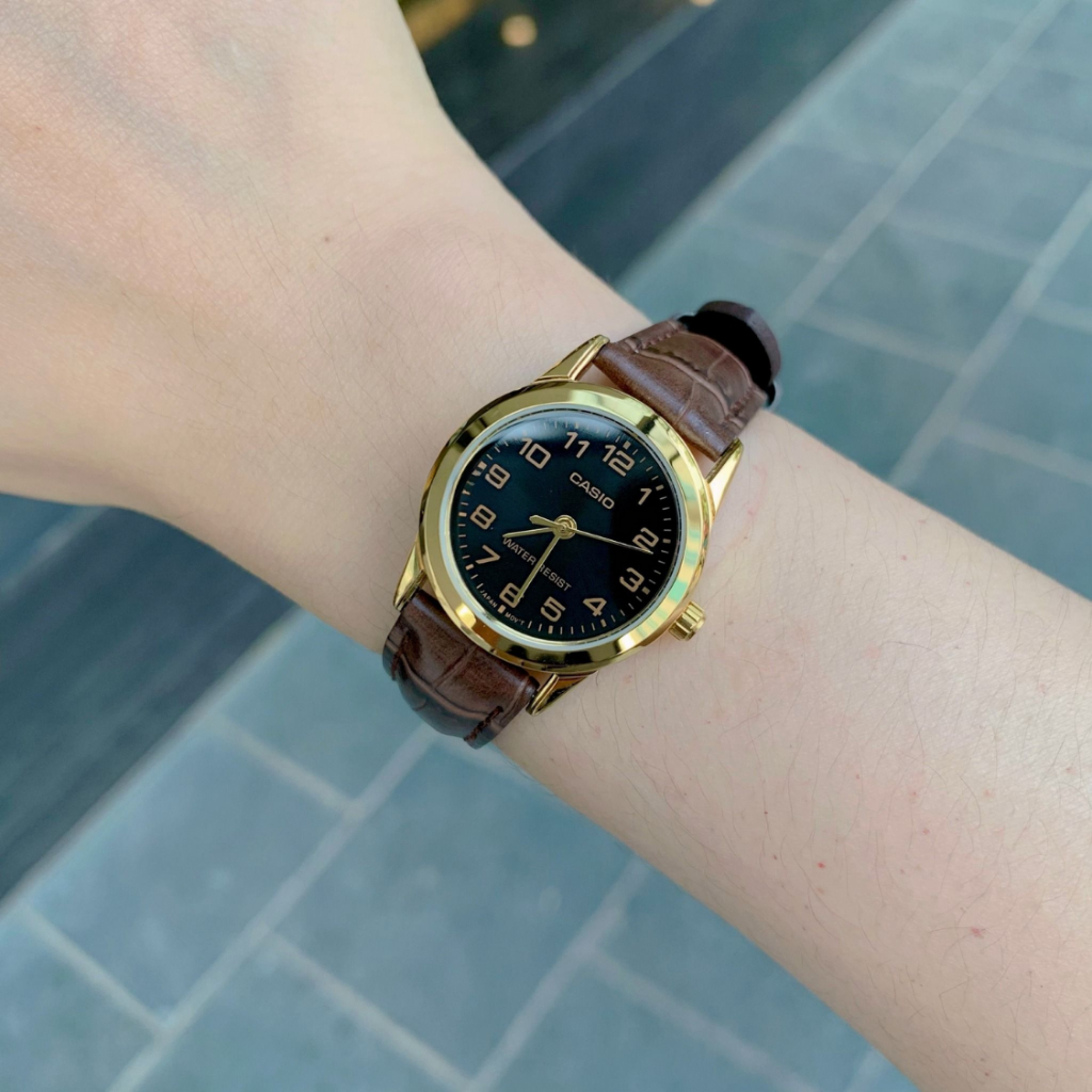 Đồng Hồ Casio Nữ Series LTP-V001 Sang Trọng Mặt Kính Khoáng Tròn 25mm Dây Da/ Kim Loại Không Gỉ Kháng Nước Chính Hãng | BigBuy360 - bigbuy360.vn