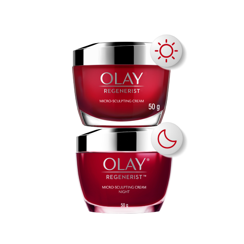 Ảnh Combo 2: Kem Dưỡng Ẩm OLAY REGENERIST Ngày & Đêm Căng Mướt, Sáng Khỏe & Phục Hồi Dấu Hiệu Lão Hóa 50G X2 1