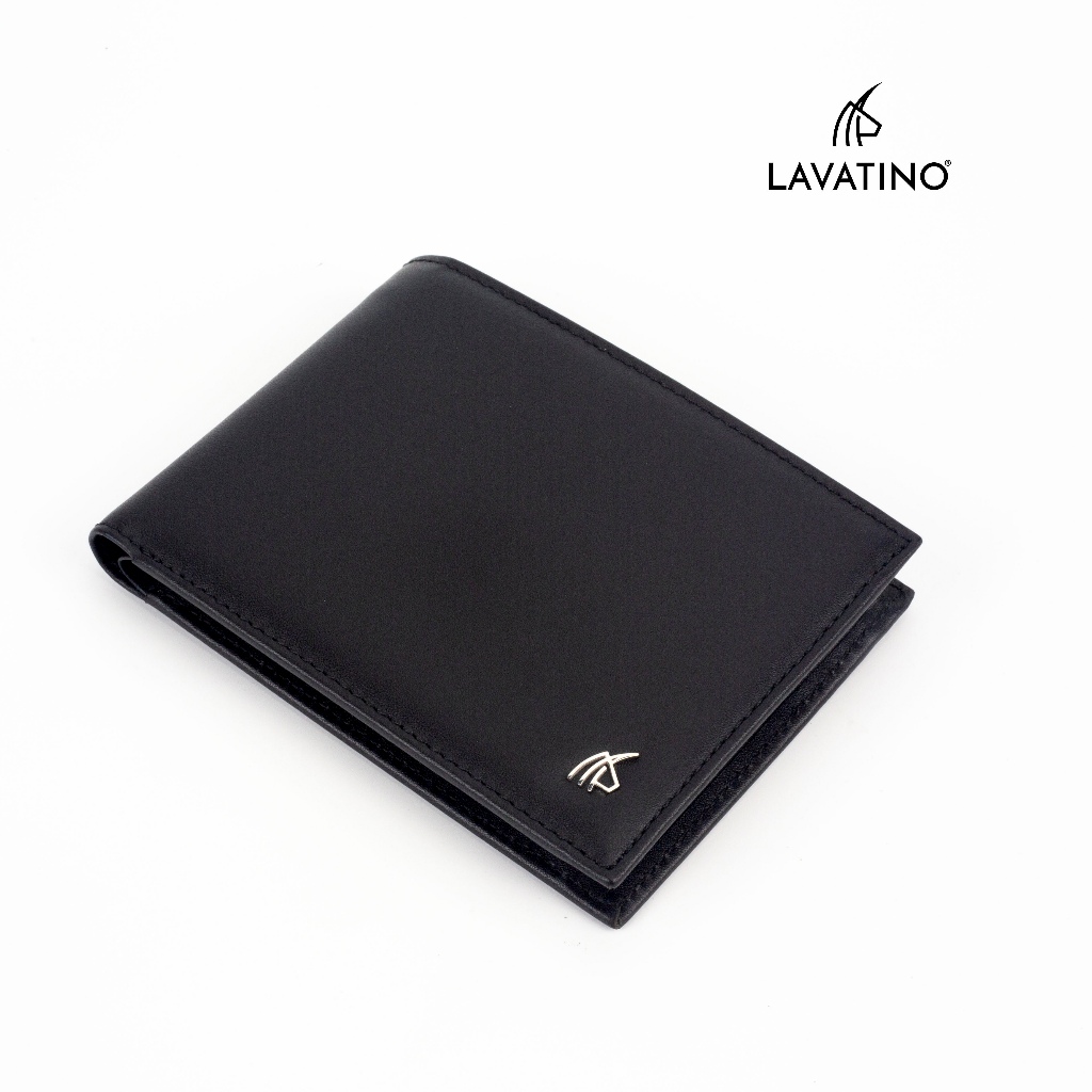 Ảnh Ví Da Nam Cao Cấp Da Bò Mastrotto Có Ngăn Khóa Kéo Chính Hãng LAVATINO, LINESS -  WB57 1