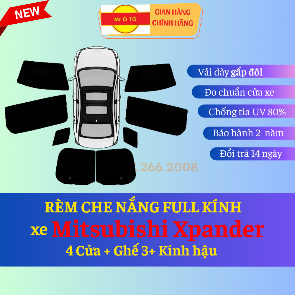 Rèm che nắng chống UV xe Mitsubishi Xpander đời 2018- 2024 Hàng Loại 1 ...