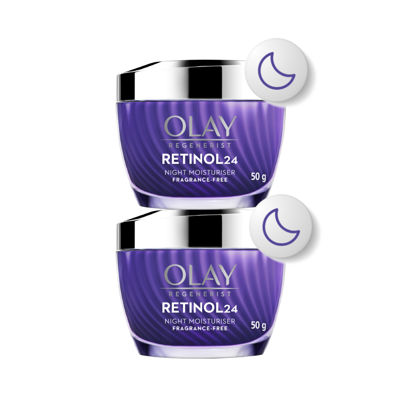 Ảnh Combo 2: Kem Dưỡng Ẩm Ban Đêm OLAY RETINOL24 Giúp Mờ Nếp Nhăn 50G X2 1