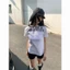 Áo thun baby tee trắng chữ đen just be a perverted chất cotton ABBT016 - Tiktik