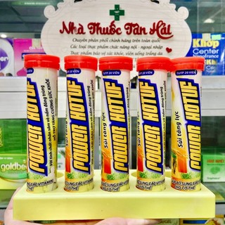 C sủi, sủi tăng lực Power Hotuff, thành phần từ nhân sâm và nấm đông trùng giúp tăng cường sức khỏe, giảm mệt mỏi