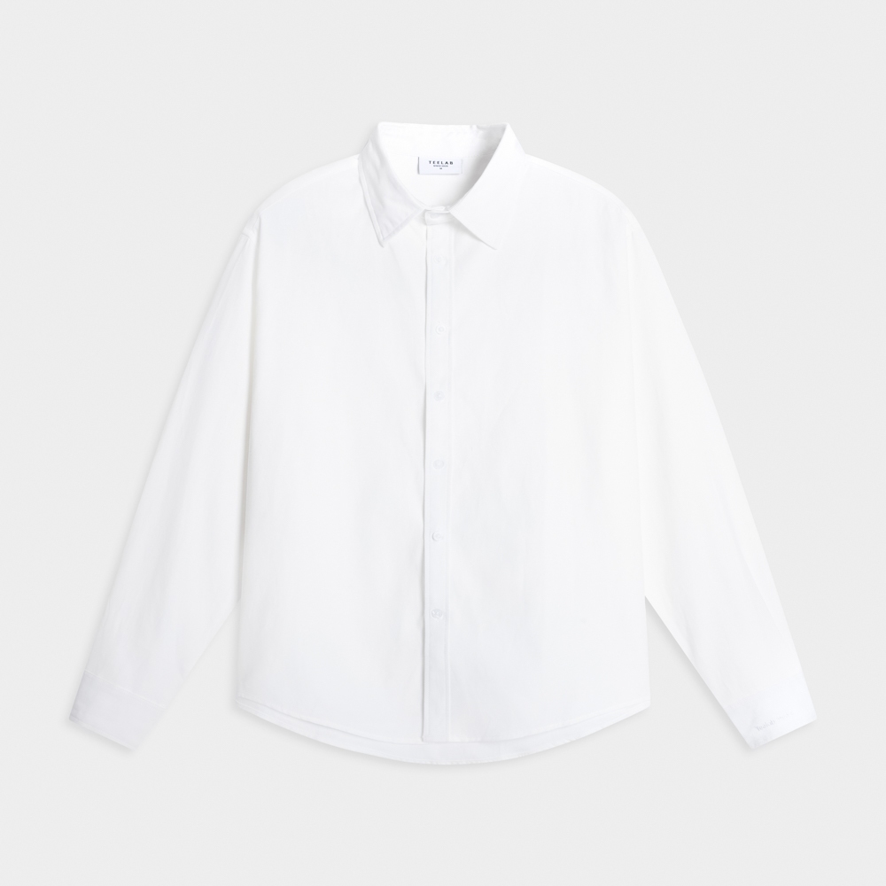 Ảnh Áo Sơ Mi Tay Dài Teelab Basic Oxford Shirts Unisex Form Oversize Local Brand SS066 2