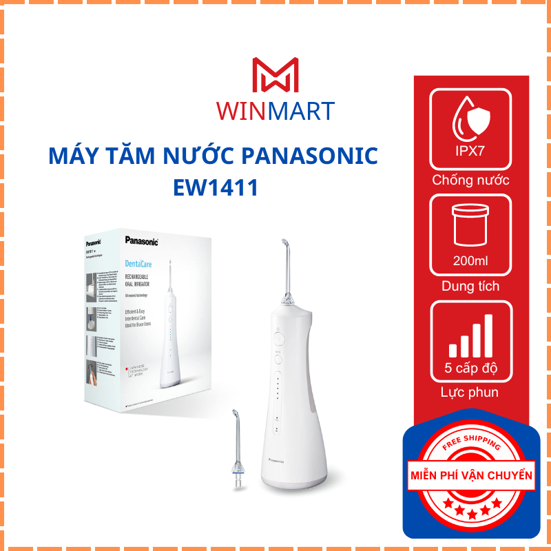 Máy Tăm Nước Panasonic EW1511- 5 Cấp Độ Điều Chỉnh Lực Phun- Chống Nước ...
