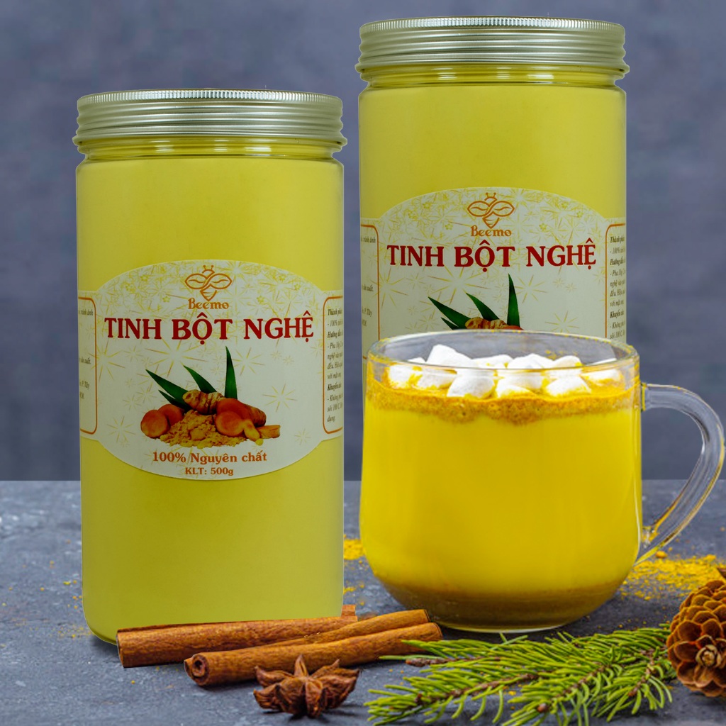 Ảnh Tinh bột nghệ nguyên chất Beemo 1Kg 4
