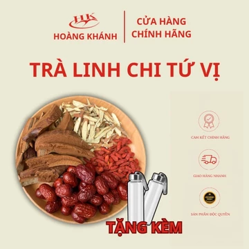 Set Trà Thảo Mộc Linh Chi Tứ Vị (Linh Chi - Kỷ Tử - Táo Đỏ - Cam Thảo) - Hoàng Khánh