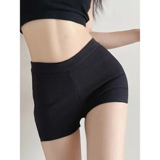 Quần Short Đùi Cạp Cao Chất Tăm Dáng Ôm Body Tôn Dáng