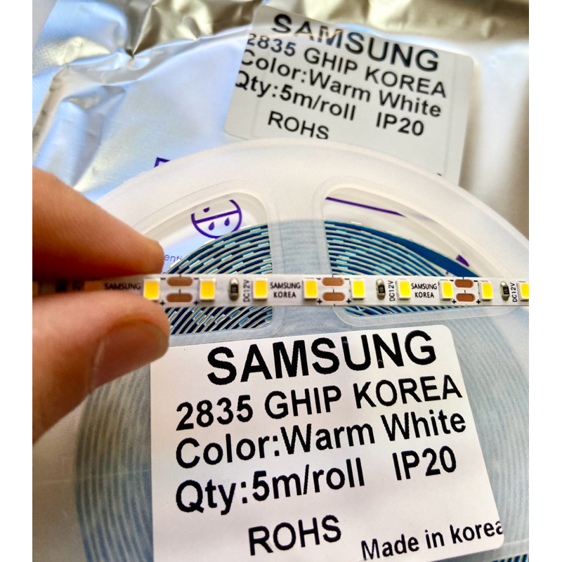 CUỘN LED 12V-5M:BẢN NHỎ 5mm(HÀNG SAMSUNG)-120Led/1m:SIÊU SÁNG-HÀNG CÔNG ...