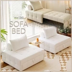 Giường gấp gọn thông minh - sofa giường NHU Y DECOR phòng khách đa năng khung thép, sofa bed lông cừu đệm cao su êm ái — ảnh 1